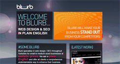 Desktop Screenshot of blurbcreative.co.uk
